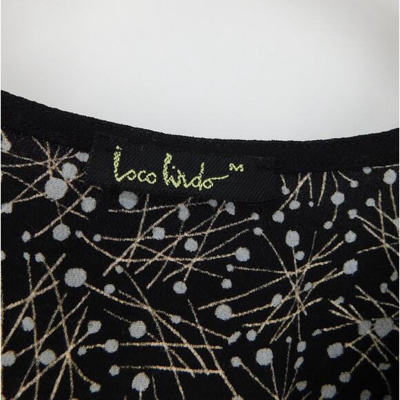 Vintage Loco Lindo Black Sleeveless Midi Sheath Dress Size Medium Whimsigoth Y2K - Picture 4 of 6